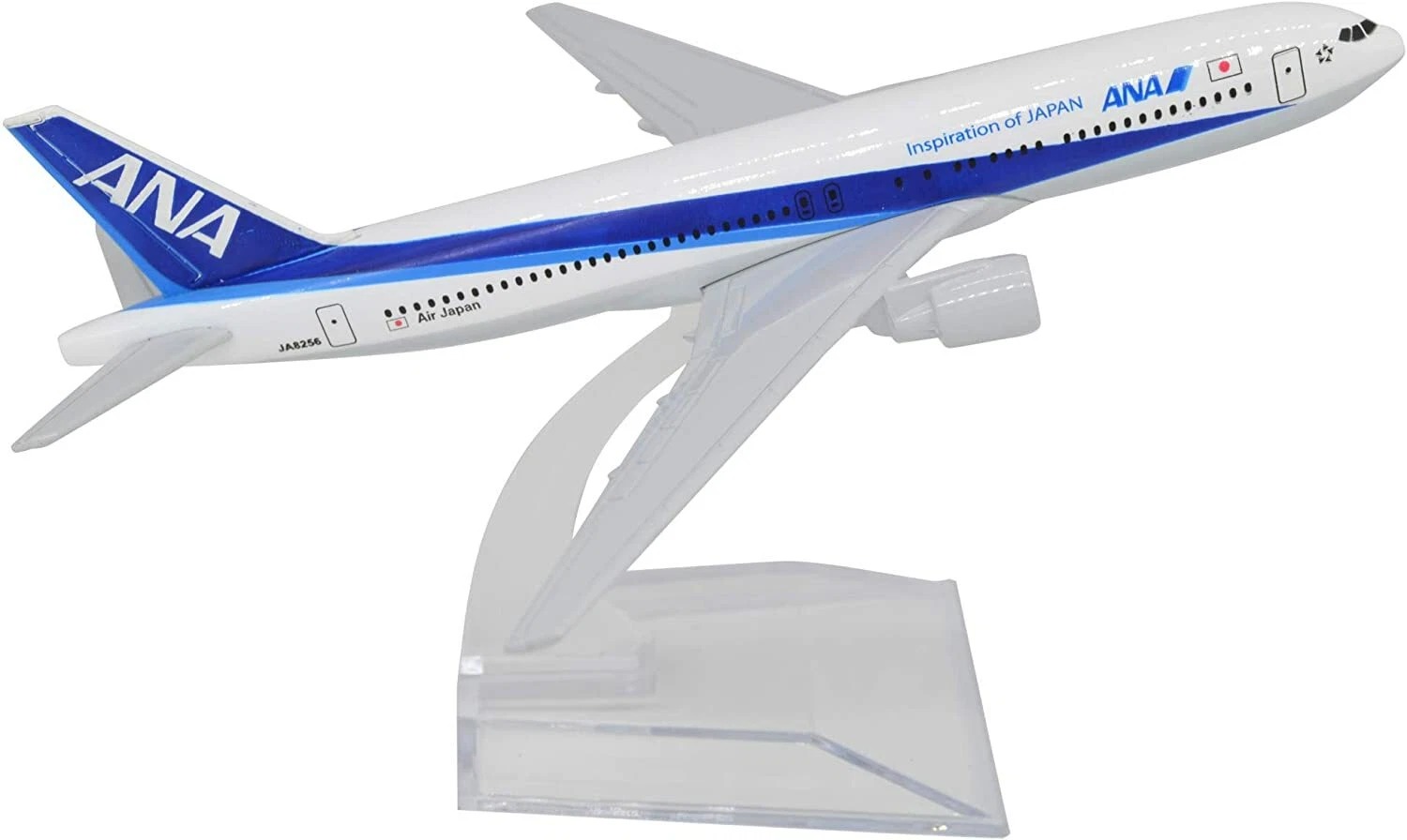 ANA B767, modelo de 16 cm con peana transparente