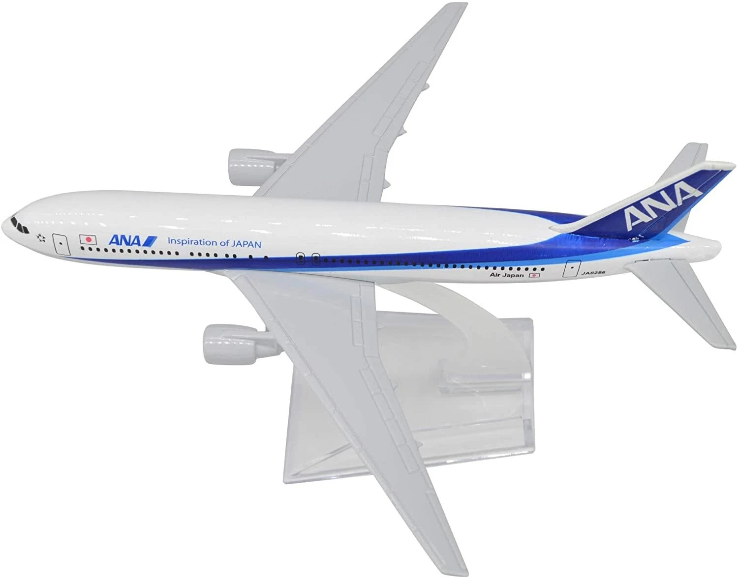 ANA B767, modelo de 16 cm con peana transparente