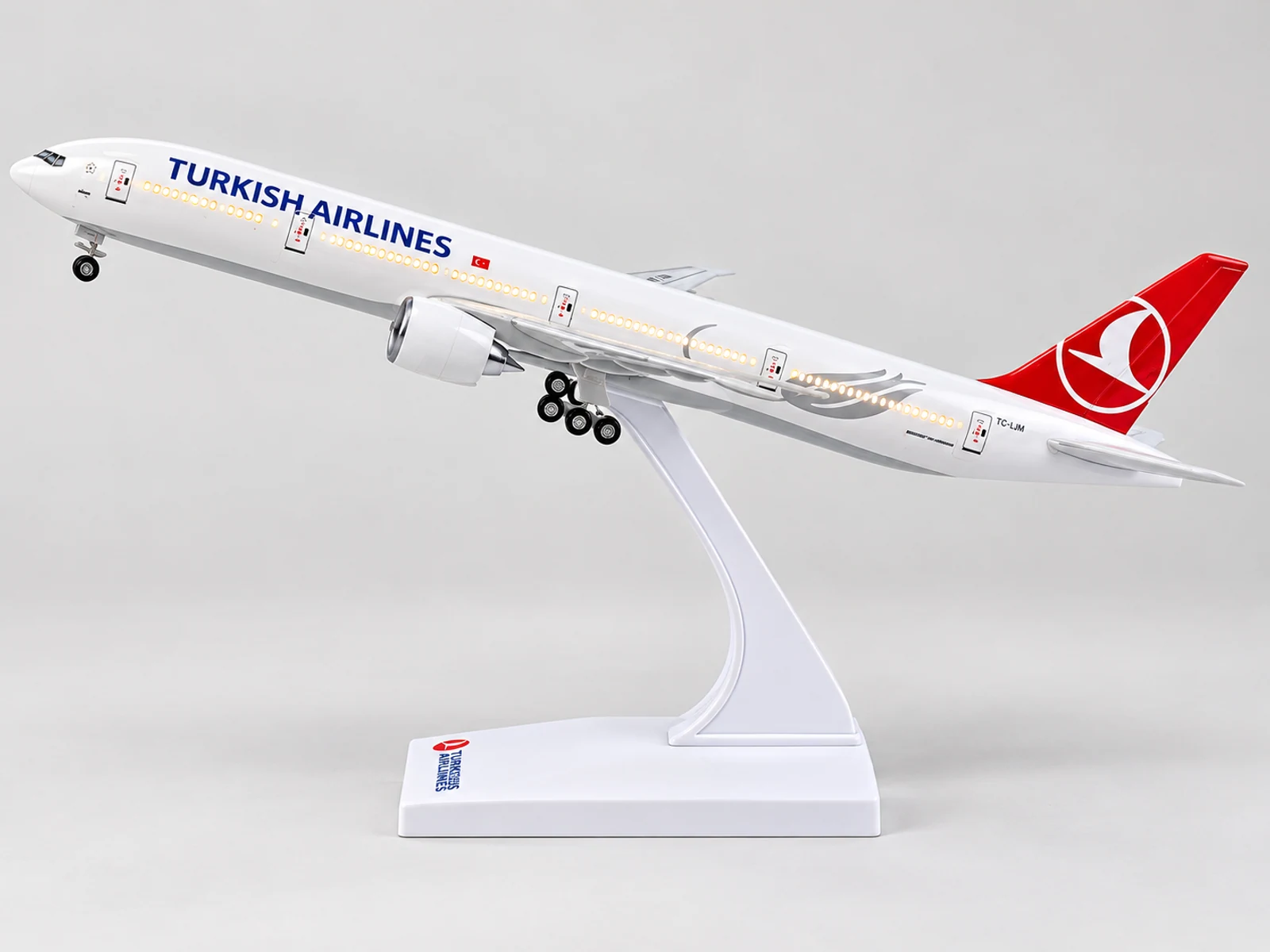 Vliegtuigmodel Turkish Airlines B777 (30 cm LED) · vliegtuigmodel