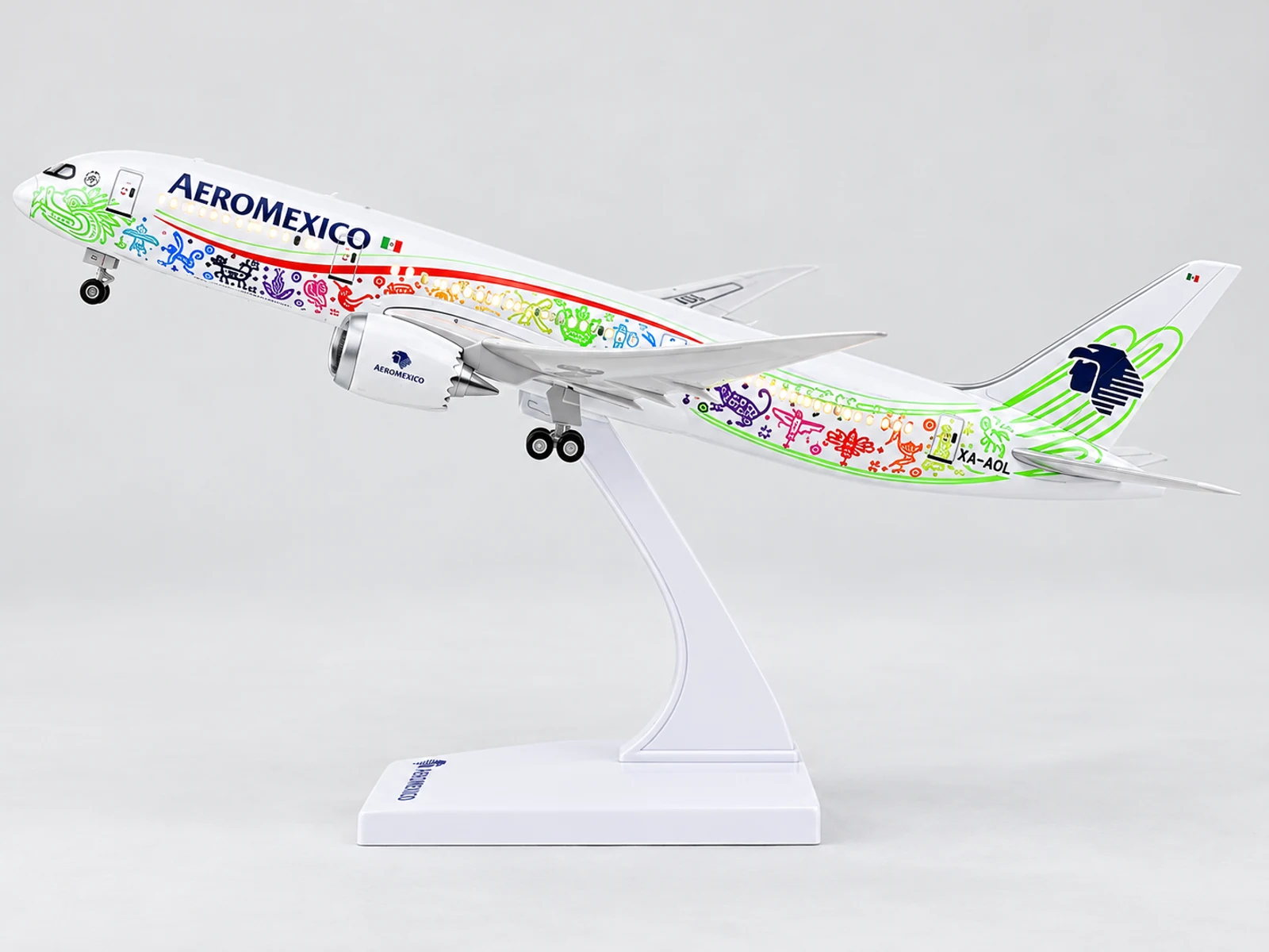 Vliegtuigmodel Aeromexico B787 (30 cm LED) · vliegtuigmodel