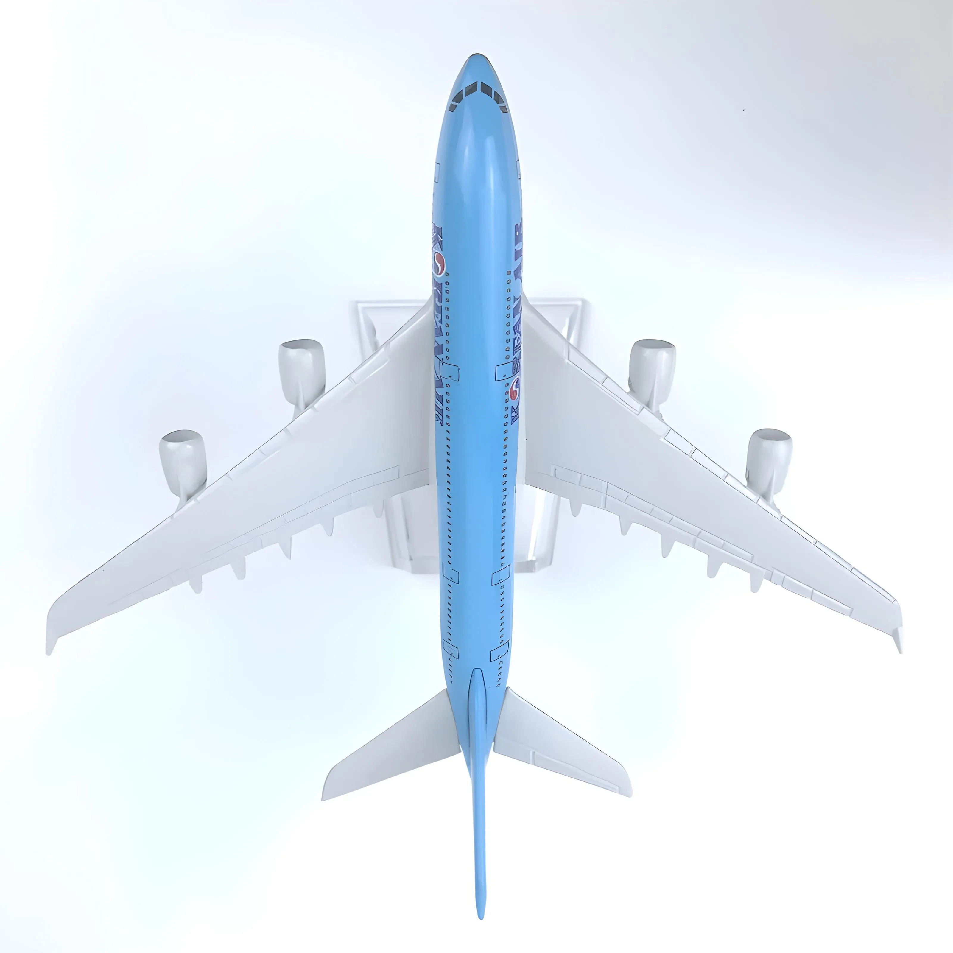 Miniatura de avião Korean Air A380 (1:450) · miniatura de avião