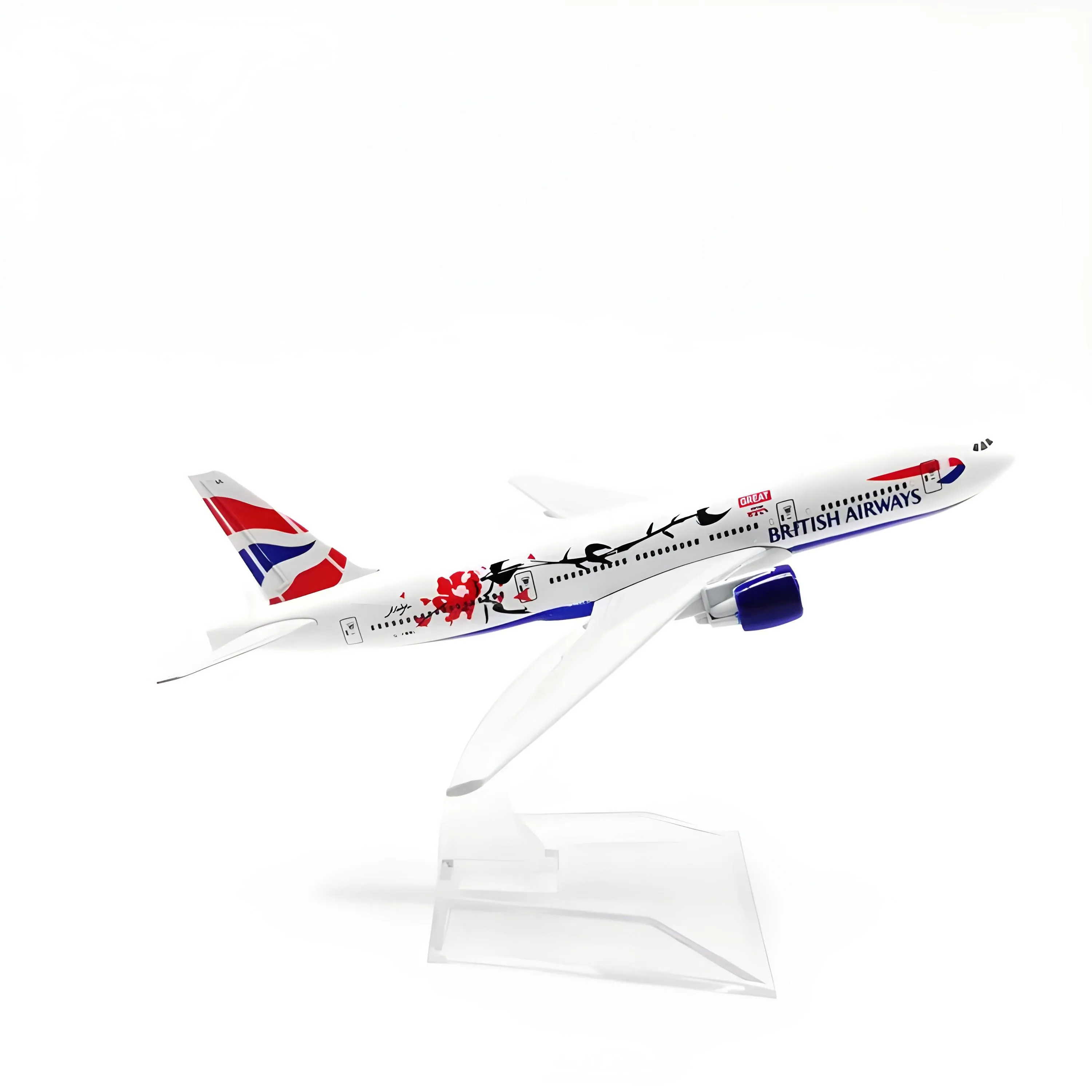Modellino di aereo British Airways B777 (1:450) · modellino di aereo