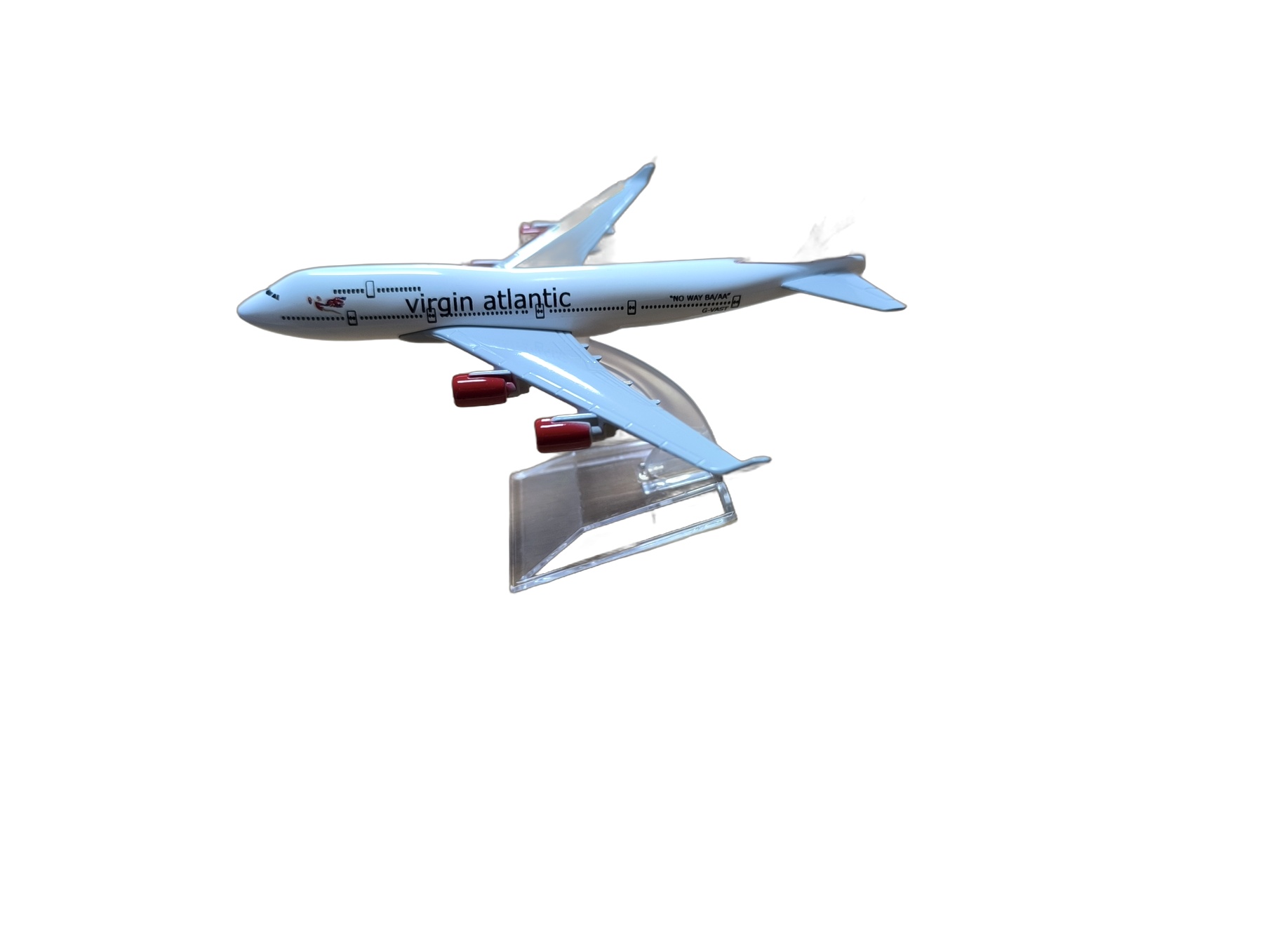 Miniatura de avião Virgin Atlantic B747 (1:450) · miniatura de avião