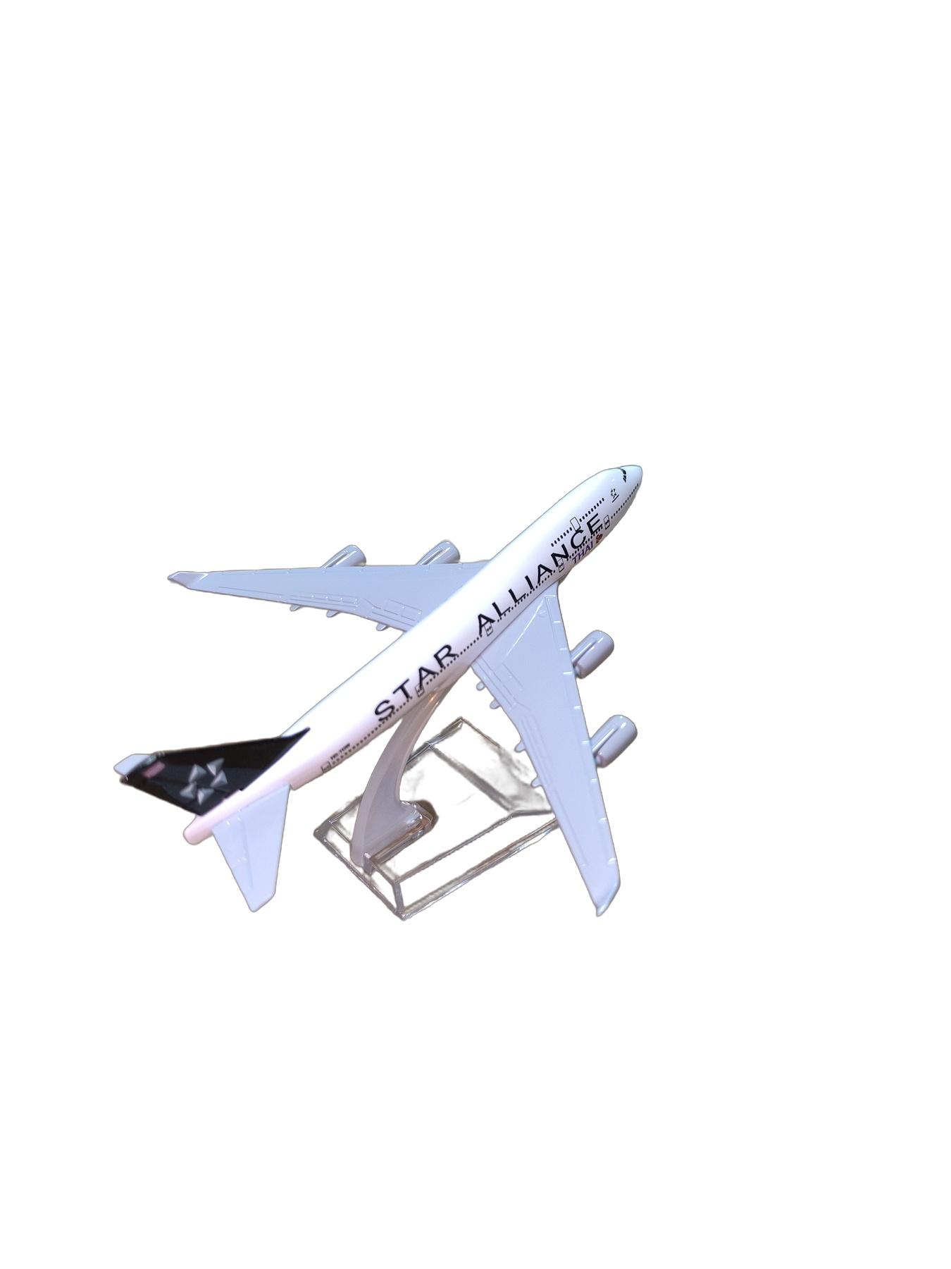 Miniatura de avião Star Alliance B747 (1:450) · miniatura de avião