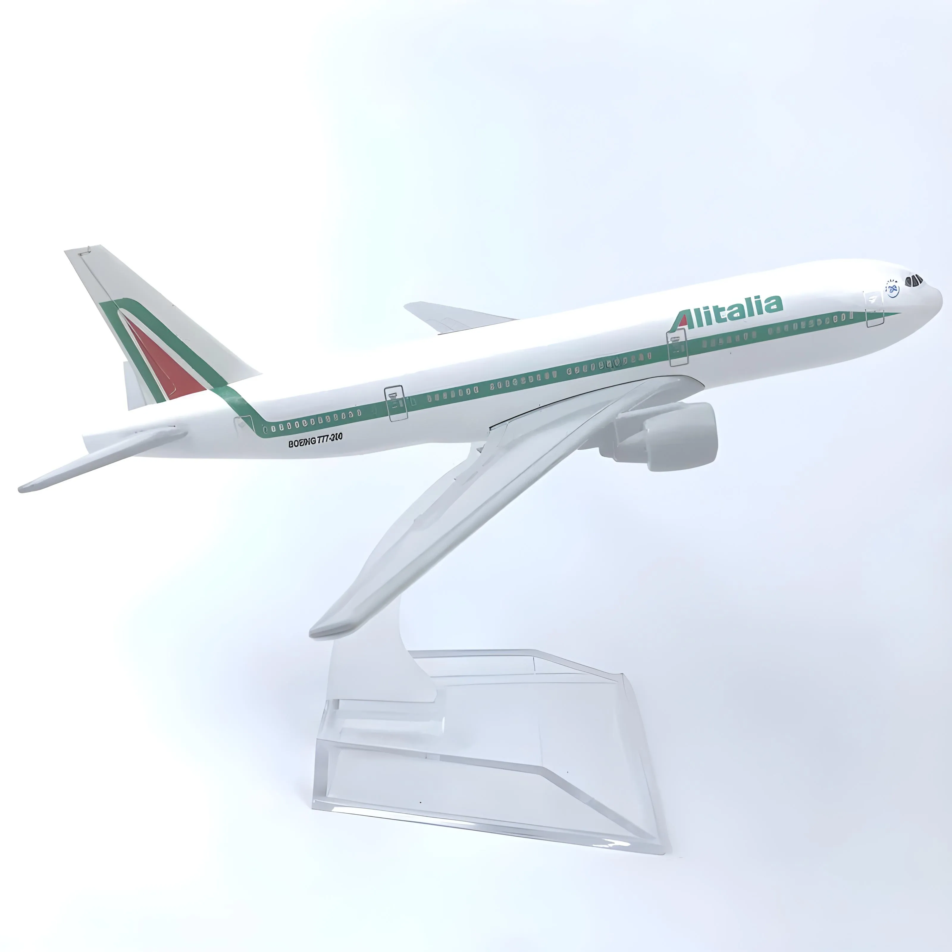 Miniatura de avião Alitalia Italia B777 (1:450) · miniatura de avião