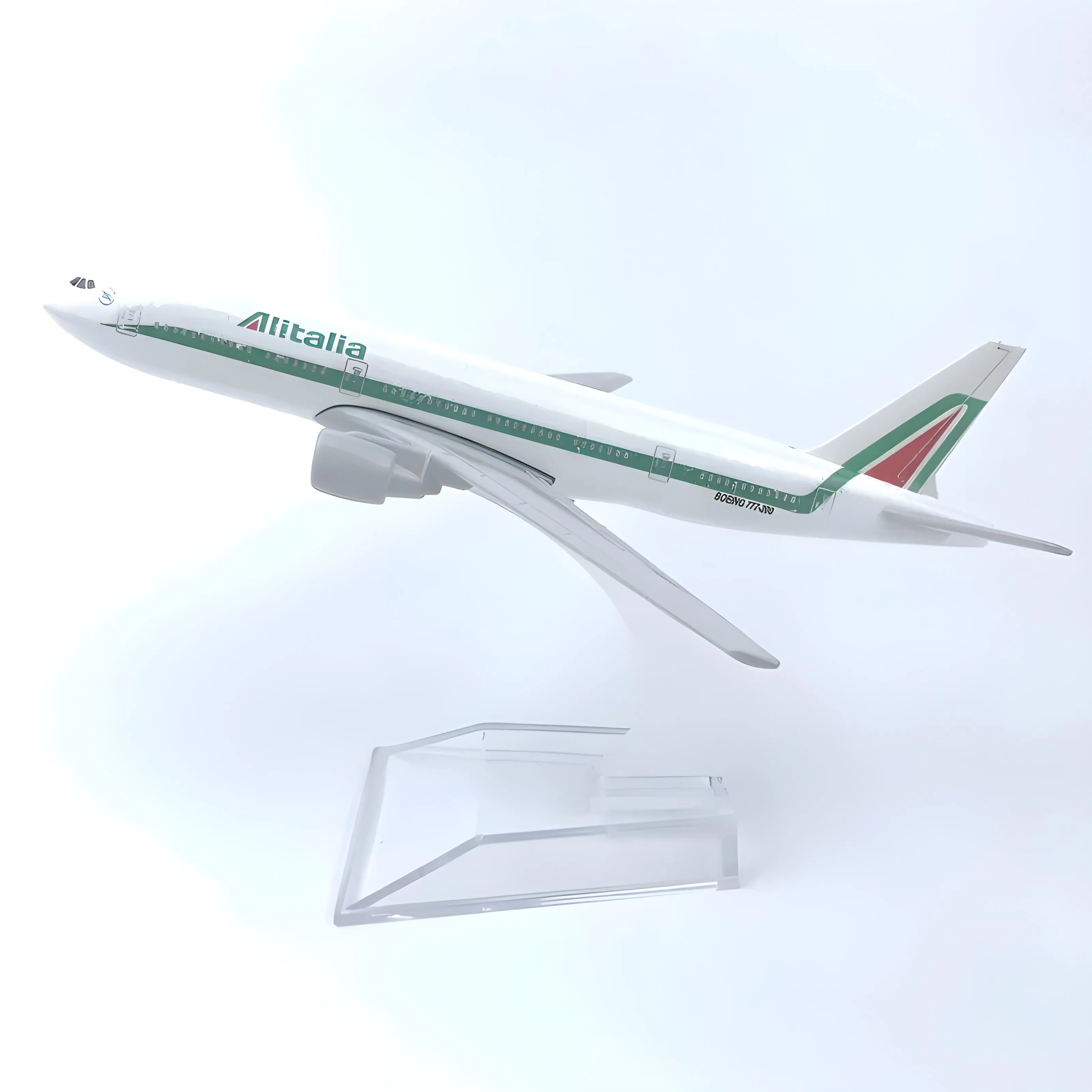 Miniatura de avião Alitalia Italia B777 (1:450) · miniatura de avião