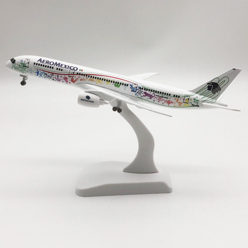 Modellino di aereo AeroMexico Quetzalcóatl B787 (1:400) · modellino di aereo
