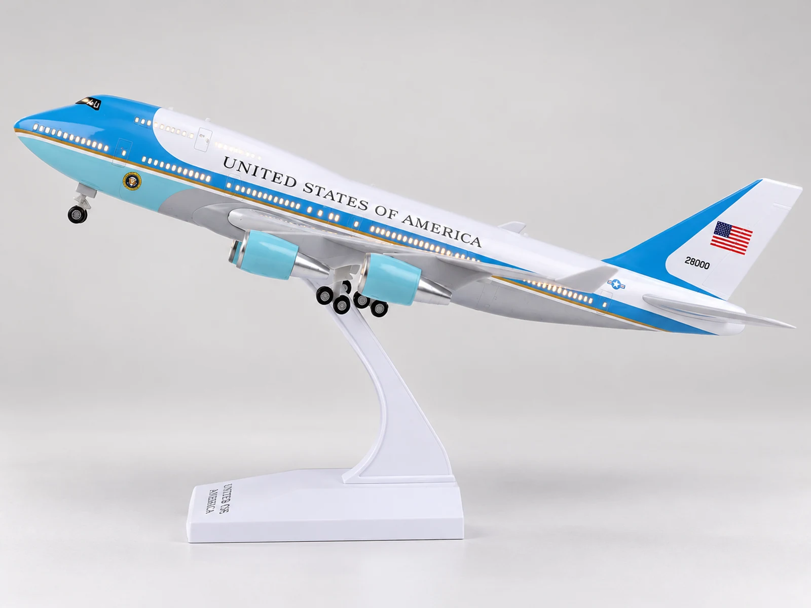Modellino di aereo Air Force One B747 (30 cm LED) · modellino di aereo