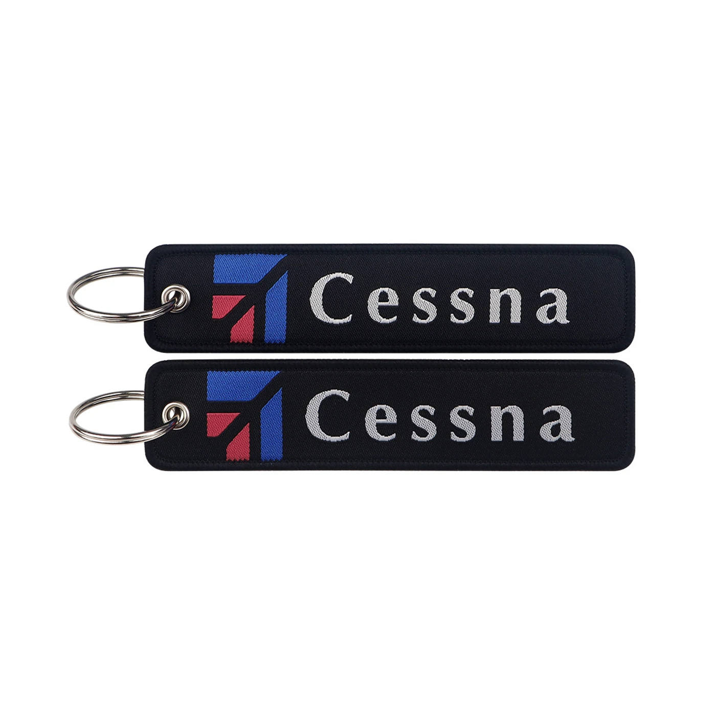 Porta-chaves de aviação bordado – Cessna preto, fotografia do produto 2